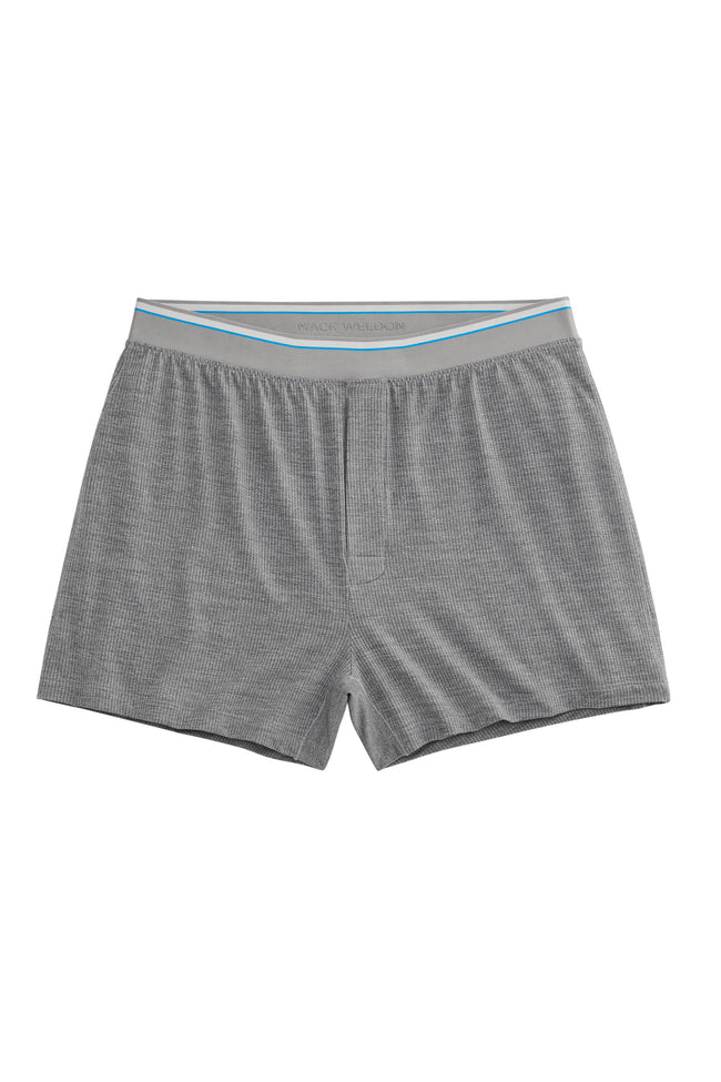 Front view of Airknitx Knit Boxer in Grey Heather