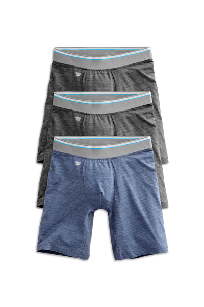 Front view of 3-Pack AIRKNITˣ 8" Boxer Briefs in Fresh Classic