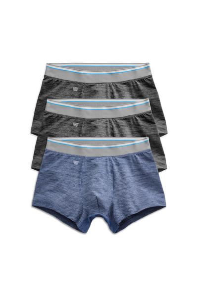 Front view of 3-Pack AIRKNITˣ Trunks in Fresh Classic