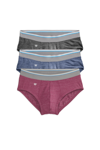 Front view of 3-Pack AIRKNITˣ Briefs in Classic Heathers