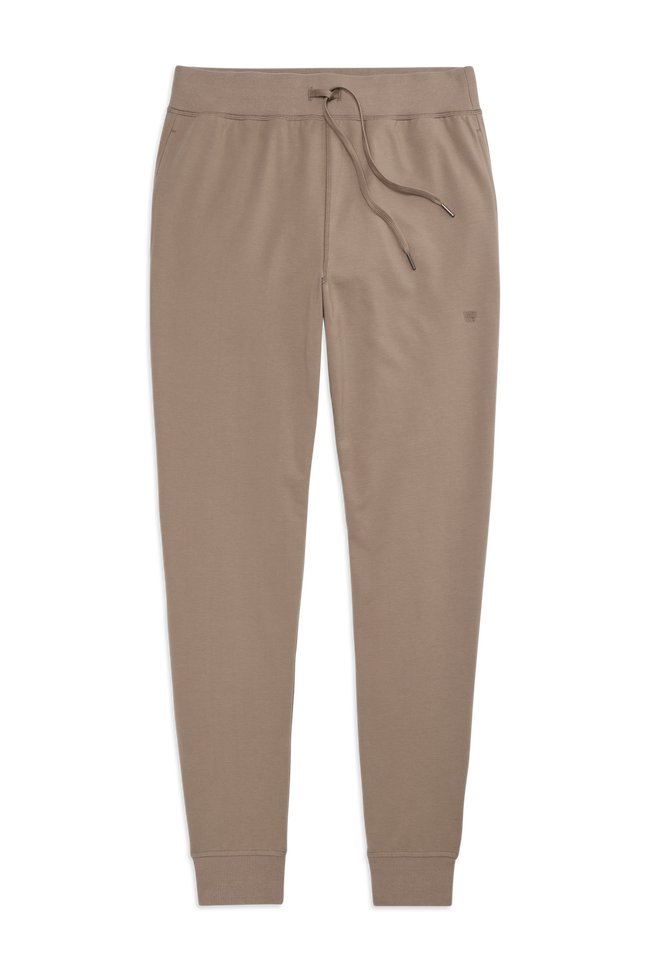 Front view of Ace Relaxed Sweatpant in Desert Taupe