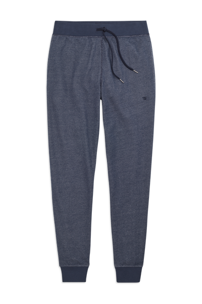 Front view of Ace Relaxed Sweatpant in True Navy - Bird's Eye