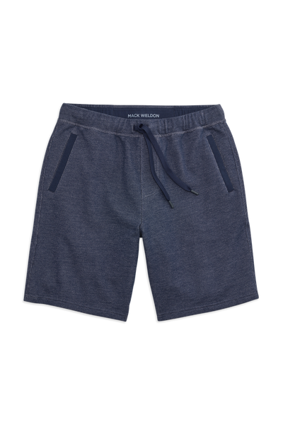 Front view of Ace Sweatshort 9 in True Navy - Bird's Eye