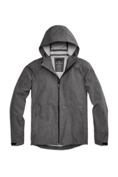 Thunder Heather | Front view of Atlas Jacket in Thunder Heather