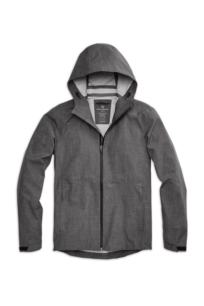 Thunder Heather | Front view of Atlas Jacket in Thunder Heather
