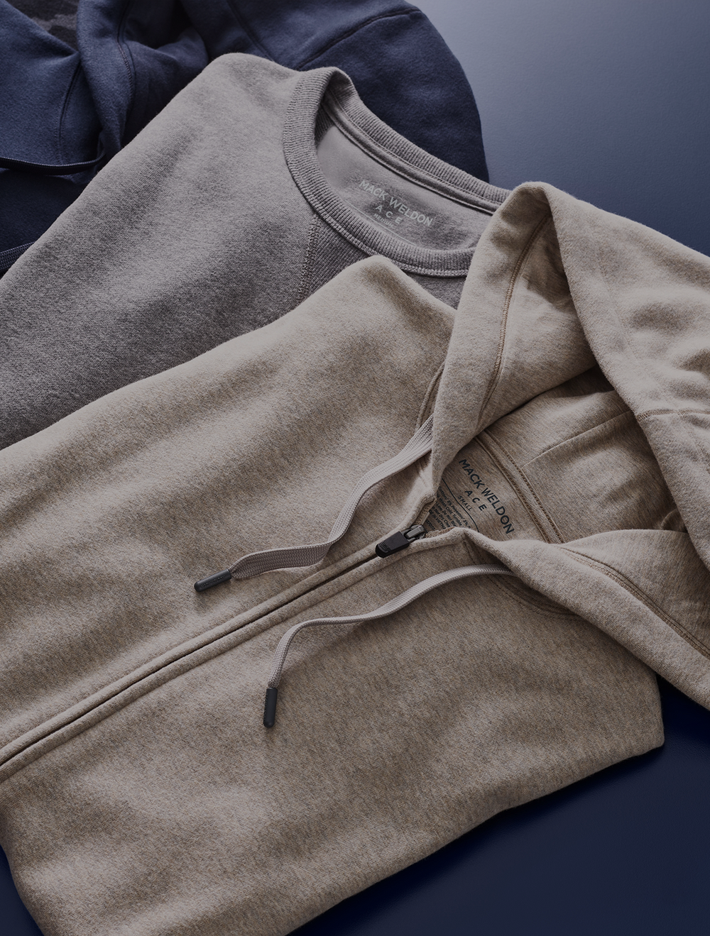 laydowns of sweaters