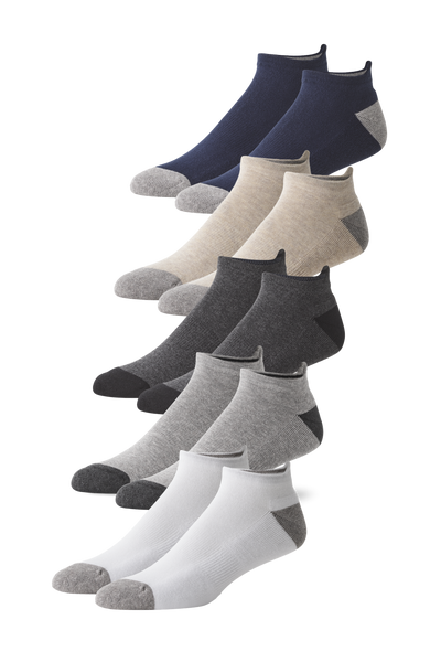 Front view of 5-Pack Everyday Ankle Sock in Heathers Forever