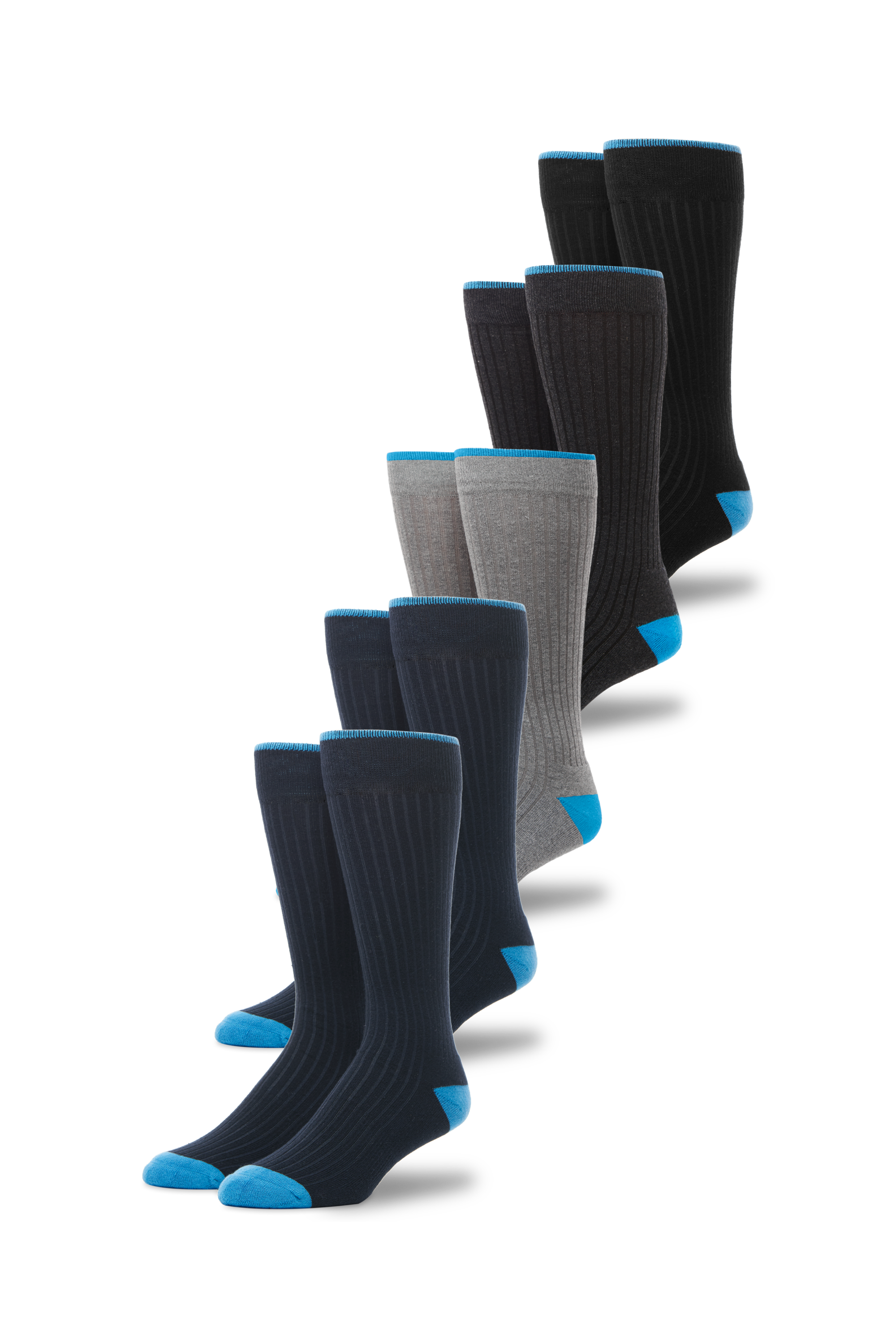 mack weldon silver extended crew dress socks 5-Pack Everyday Extended Crew Socks