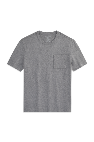 Front view of Heavyweight Relaxed T-Shirt in Grey Heather
