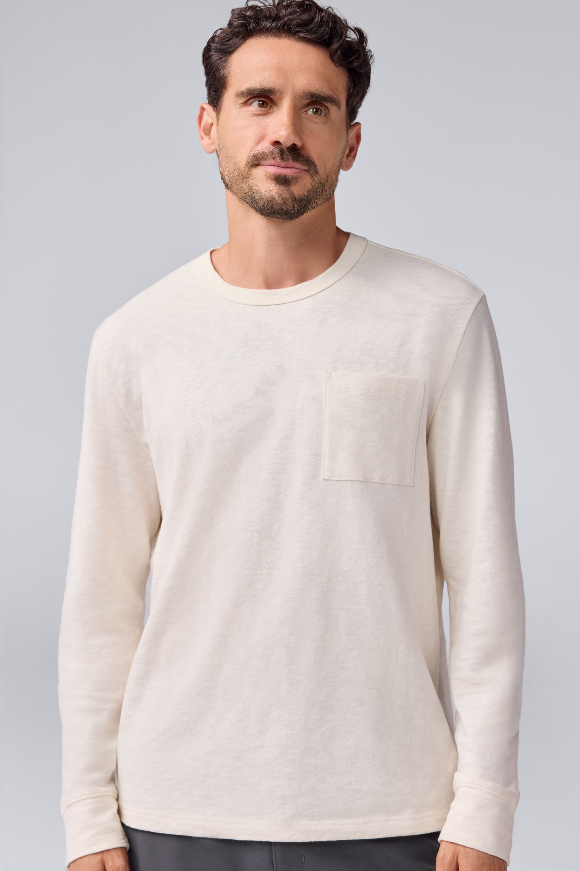 Mack Weldon Heavyweight Slub Long Sleeve T-Shirt | Relaxed
