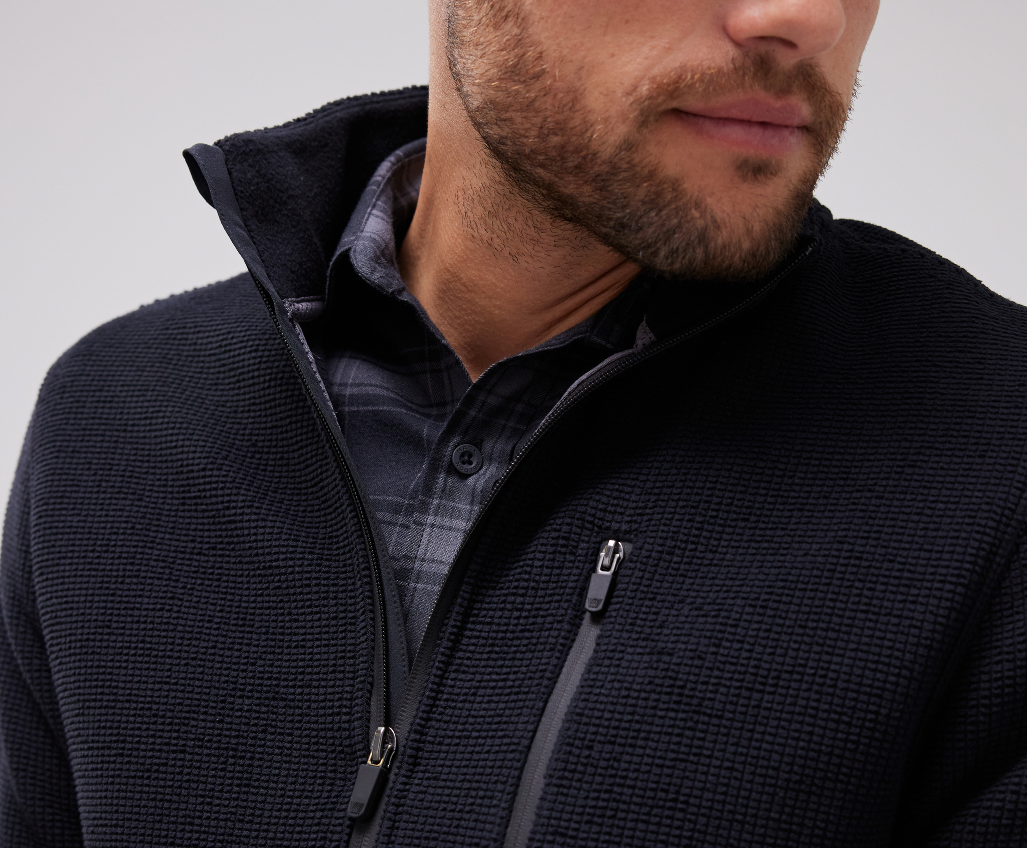 Mack Weldon Latitude Fleece Full-Zip | Everyday Lightweight Jacket