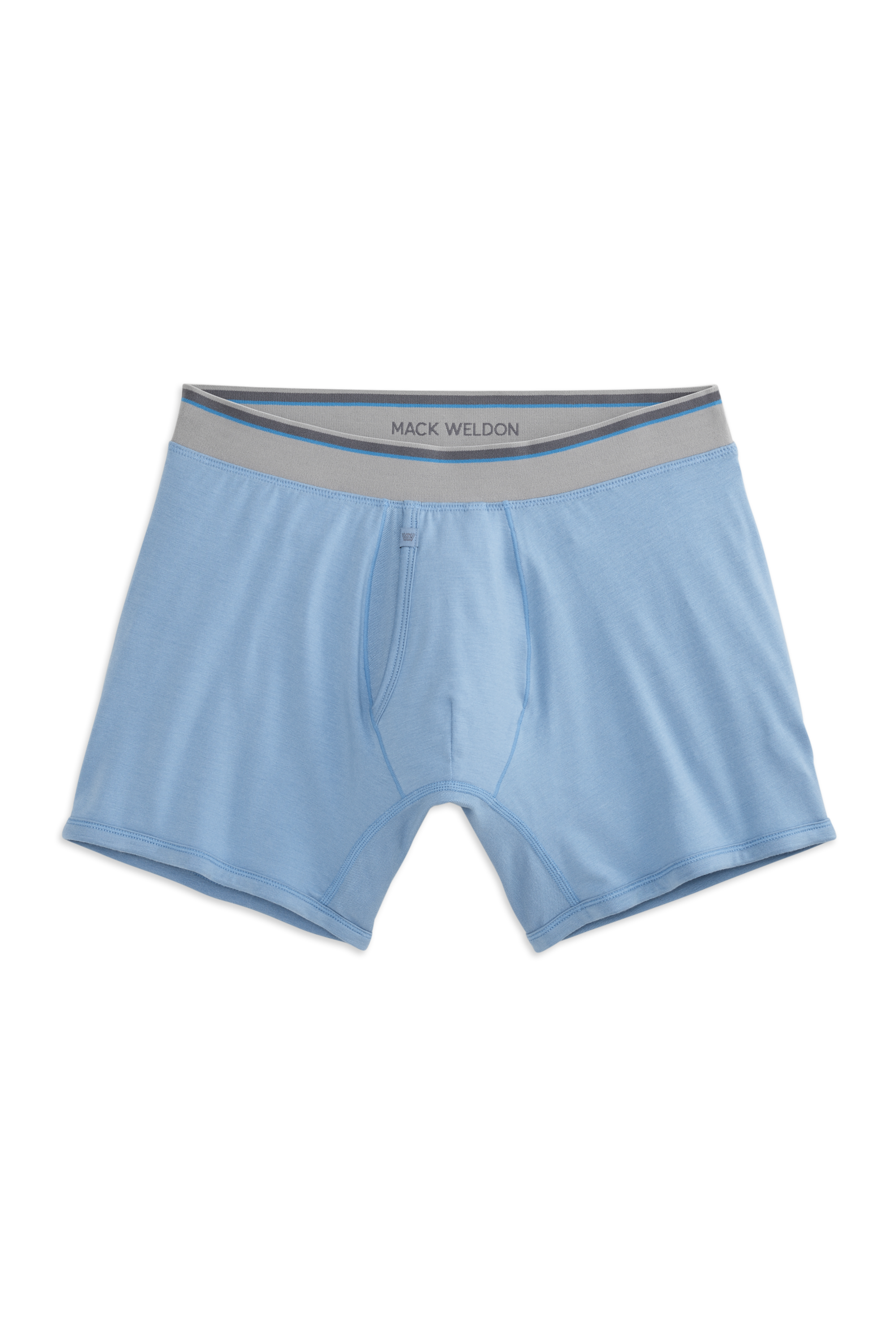 Blue Steel | Front view of 18-Hour Jersey Boxer Brief in Blue Steel