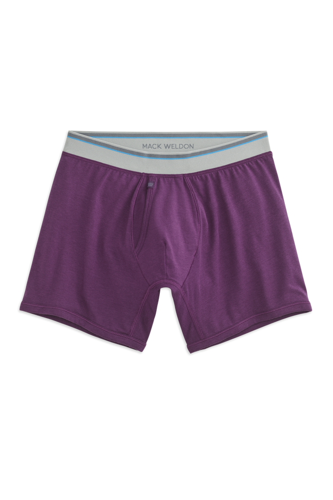 Fig Pudding | Front view of 18-Hour Boxer Briefs in Fig Pudding