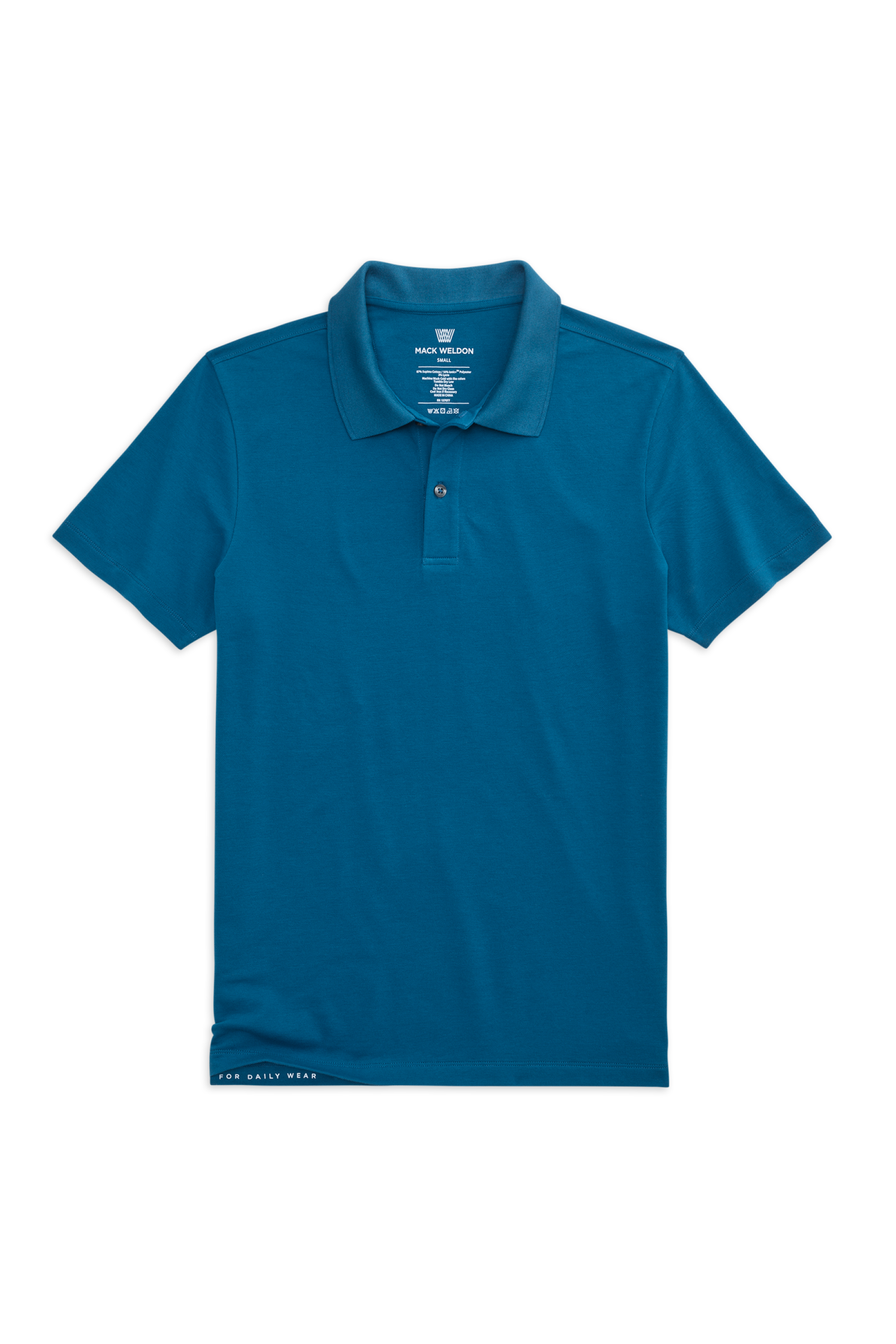 Mack Weldon Silver Pique Polo on Sale | Luxe Odor-Resistant Polo