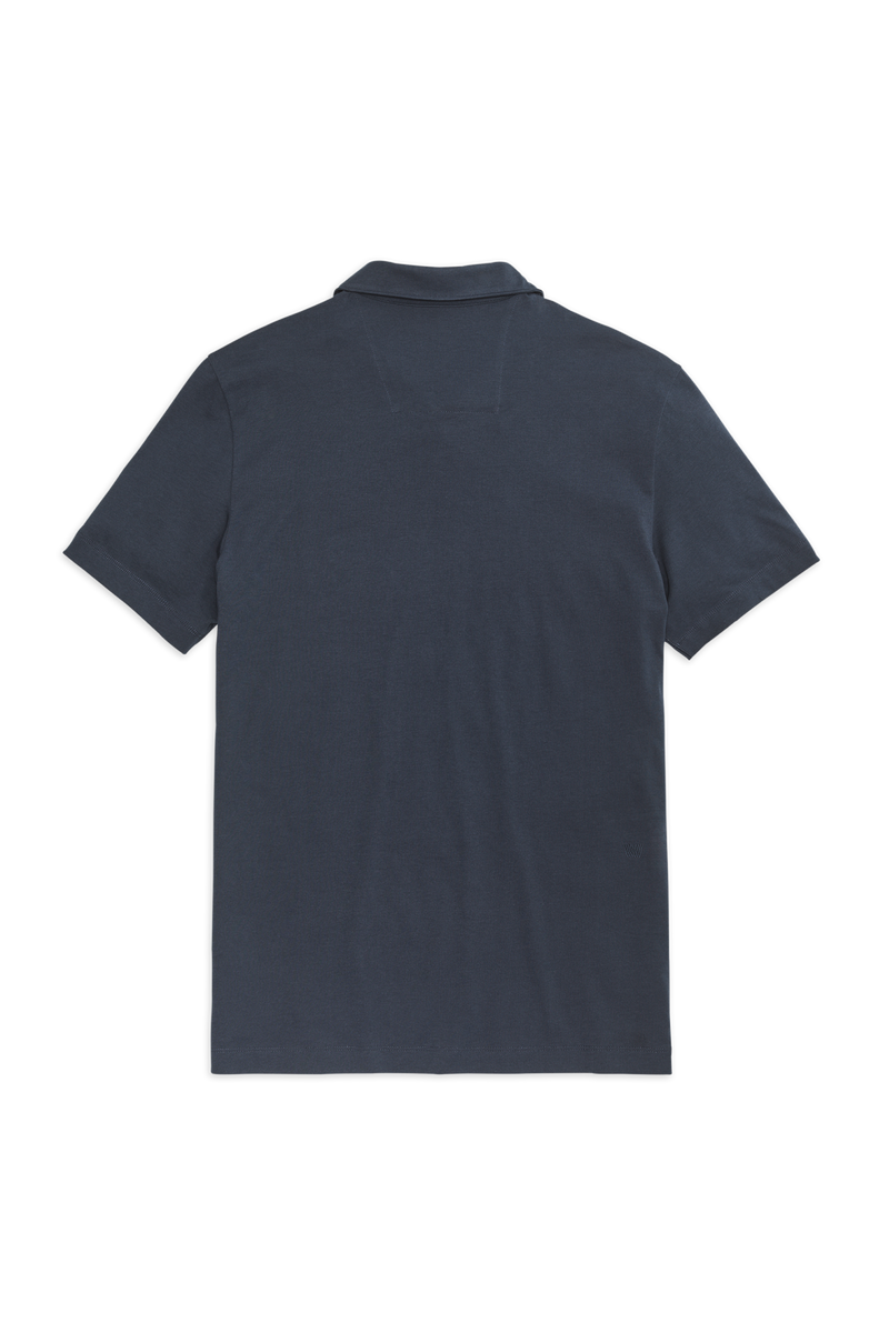 Pima T-Shirt Polo Total Eclipse Blue – Mack Weldon