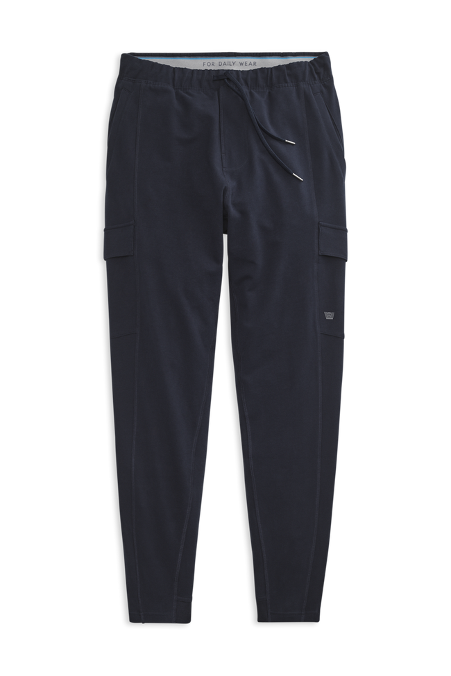 Front view of ACE Utility Sweatpant in Total Eclipse Blue