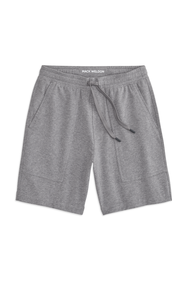 Front view of Ace Carpenter Short in Grey Heather