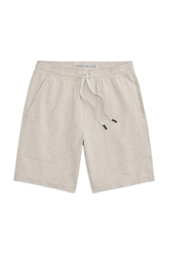 Front view of Ace Carpenter Short in Latte Heather