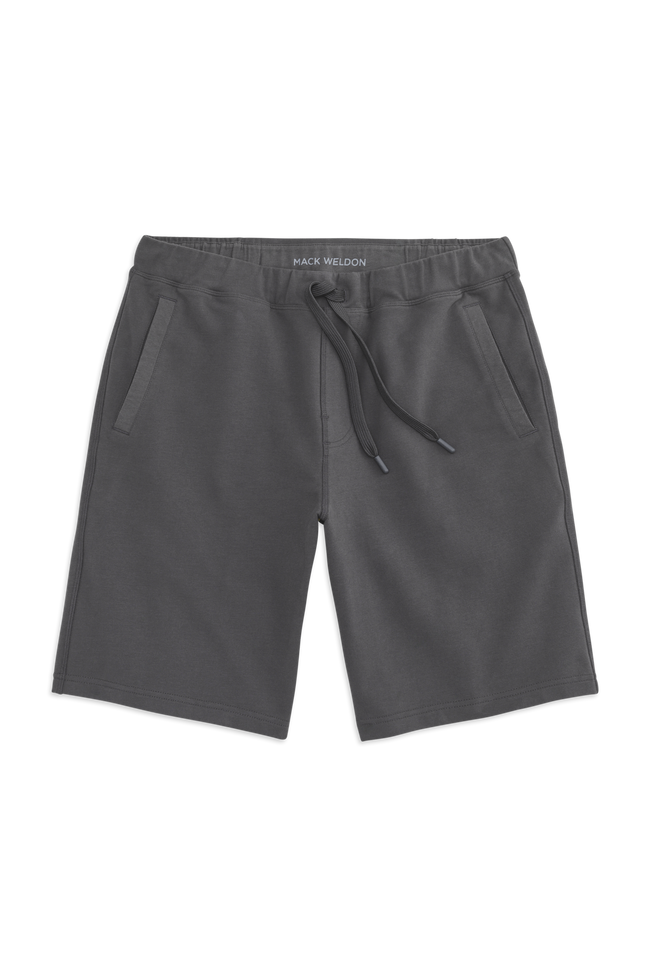 Front view of ACE Sweatshort 9” in Asphalt