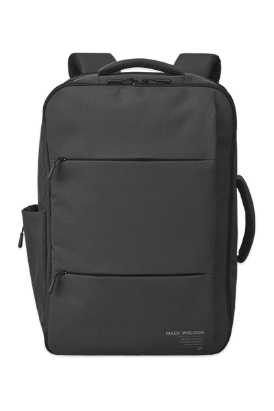 Asphalt | Front view of Atlas Commuter Backpack in Asphalt