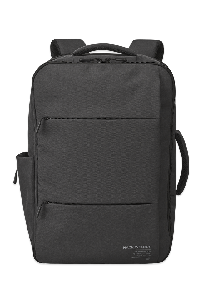 Asphalt | Front view of Atlas Commuter Backpack in Asphalt