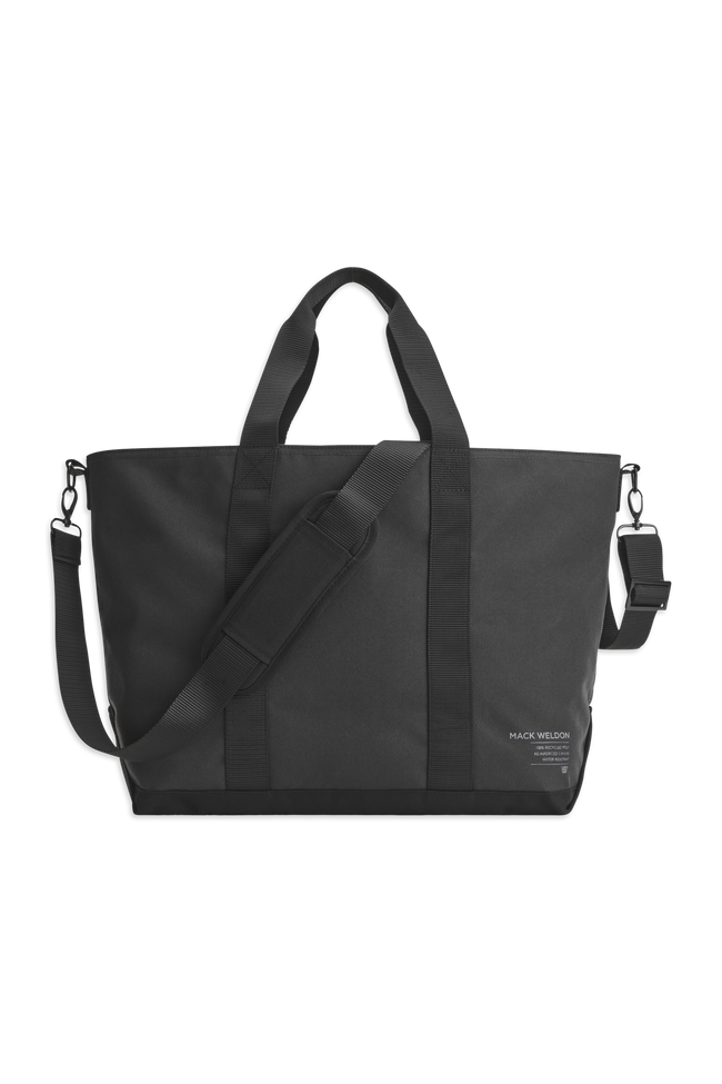 Front view of Atlas Tote in Asphalt