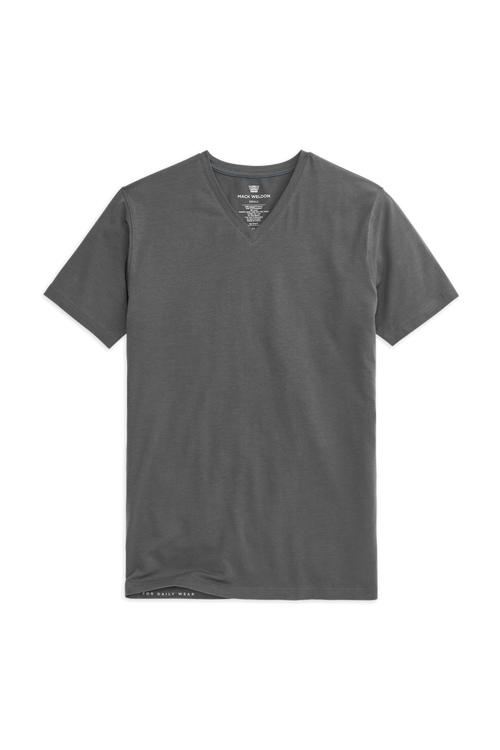 トップス vallad V.HENRY NECK M Women's Pearl Gray Marquis V-Neck Long Sleeve T-Shirt