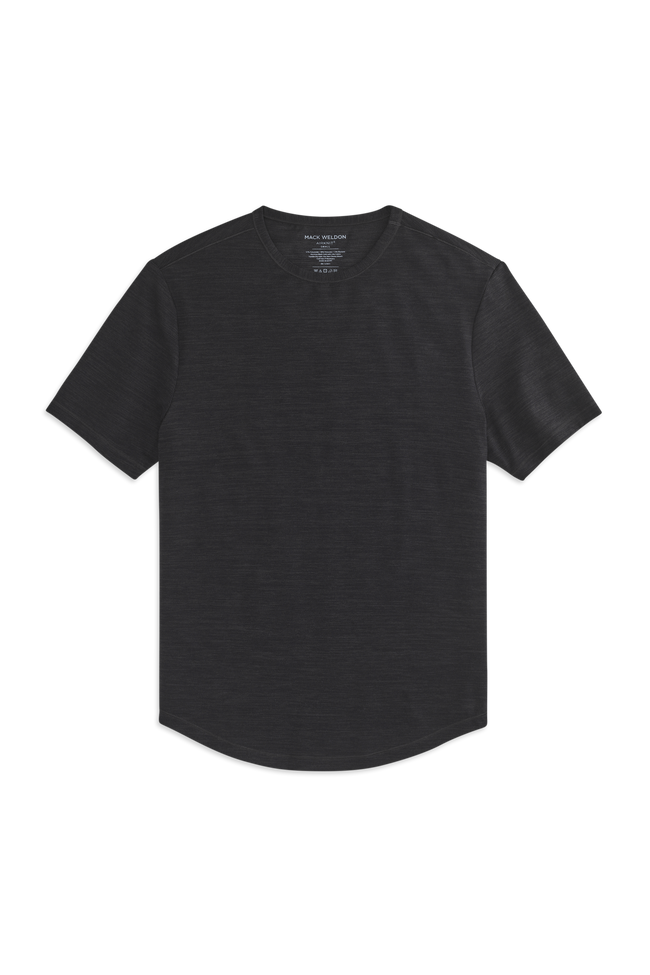 Anthracite | Front view of AIRKNITx Crew Neck T-Shirt in Anthracite