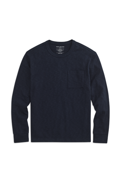 Front view of Heavyweight Relaxed Long Sleeve T-Shirt in Night Sky