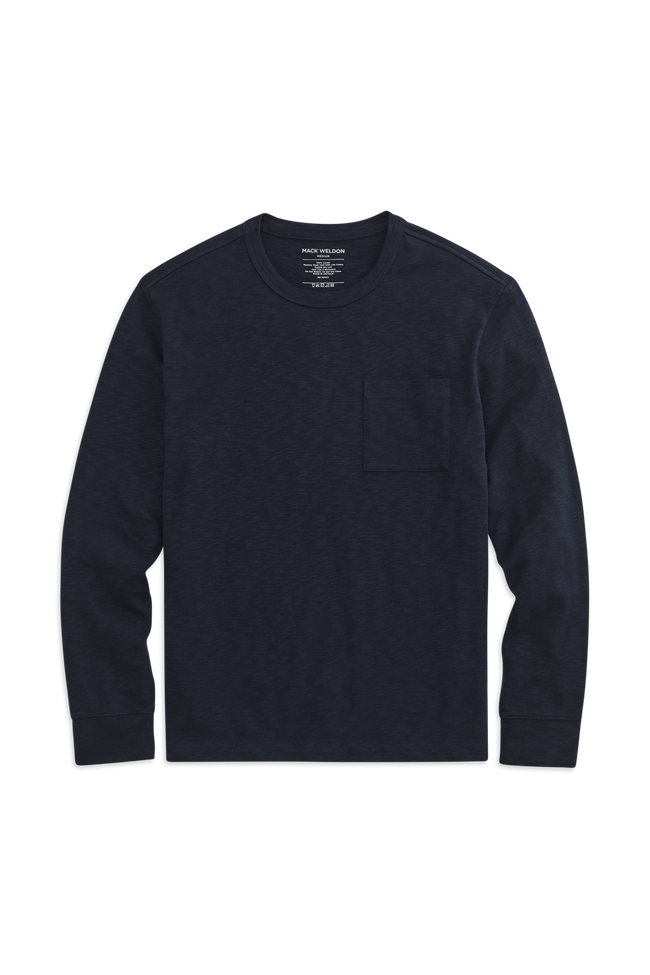 Front view of Heavyweight Relaxed Long Sleeve T-Shirt in Night Sky