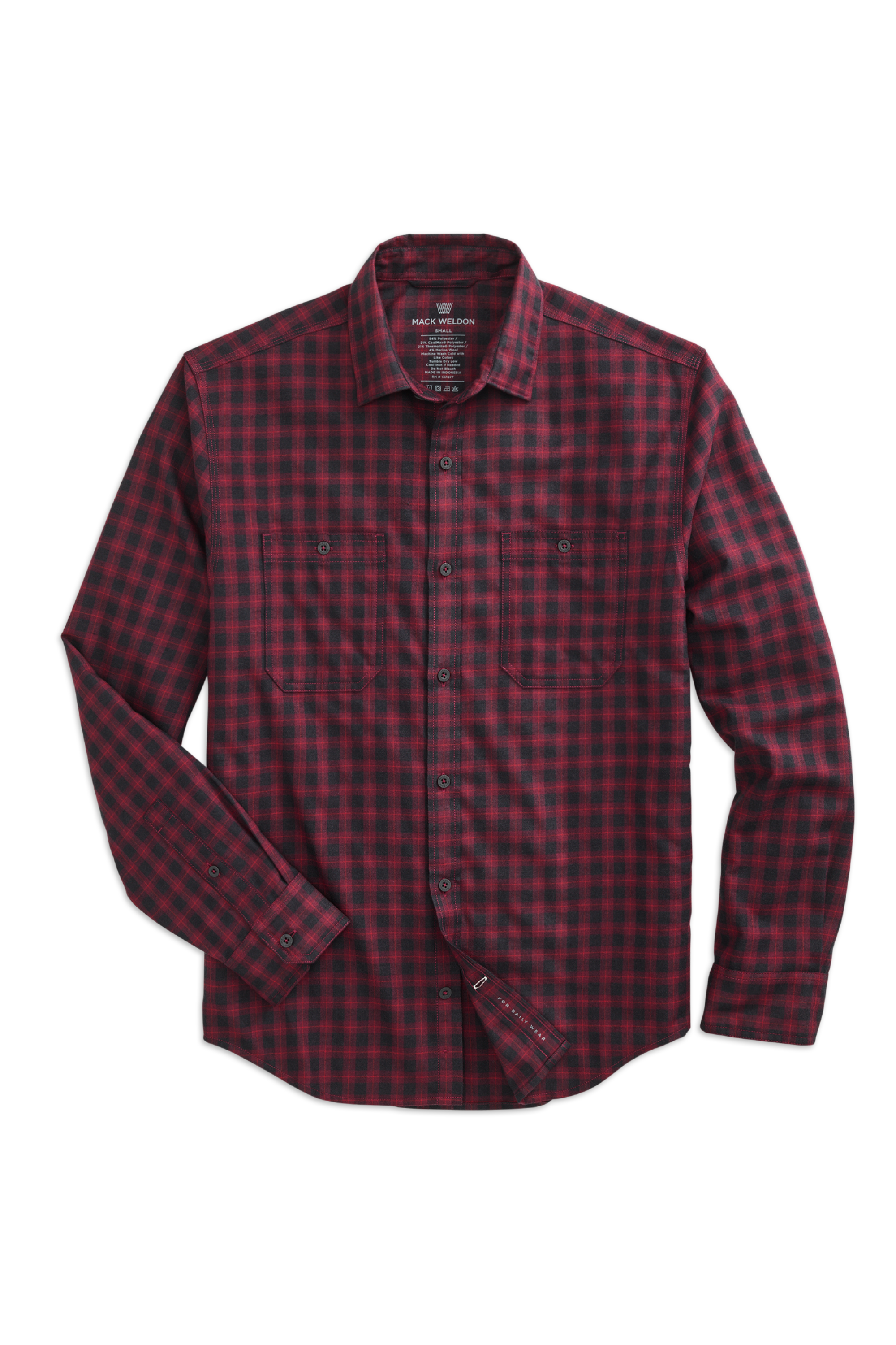 Mack Weldon WARMKNIT Flannel Shirt | Soft Thermal Plaid on Sale