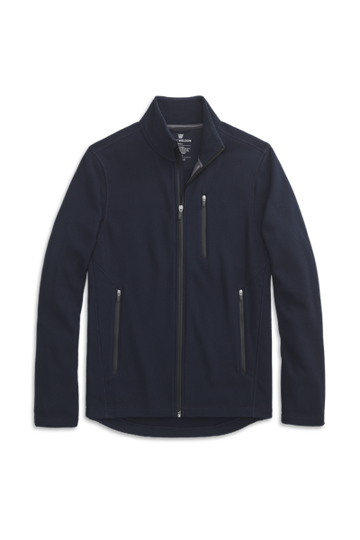 Total Eclipse Blue | Front view of Latitude Fleece Full-Zip in  Total Eclipse Blue