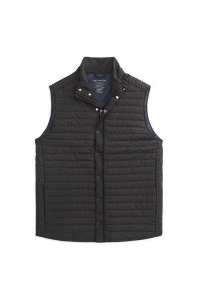 WARMKNIT AIR Puffer Vest in True Black / Total Eclipse