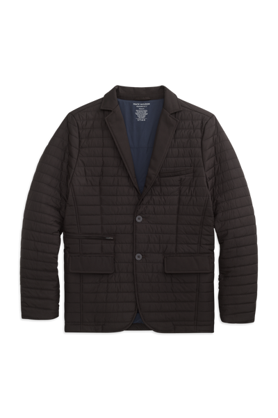 Front view of WARMKNIT Air Blazer
in True Black/Total Eclipse Liner