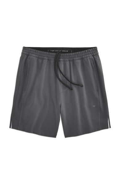 Monument | Front view of Stratus Active Short - Unlined in Monument