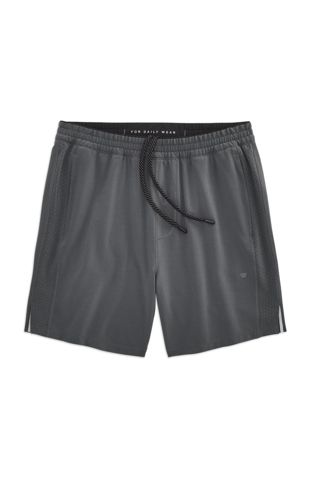 Monument | Front view of Stratus Active Short - Unlined in Monument