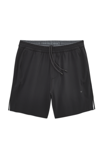 True Black | Front view of Stratus Active Short - Lined in True Black