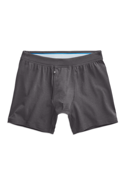 Stealth Grey | Front view of Silver Boxer Briefs in Stealth Grey