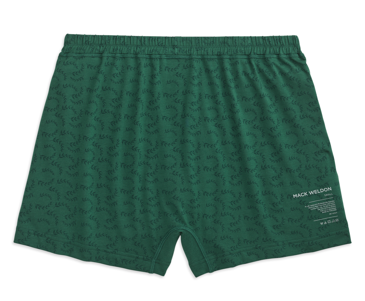 18-Hour Jersey Knit Boxer Green Briar Wild Ivy – Mack Weldon