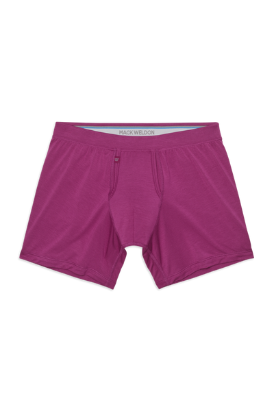 Rum Runner | Front view of Silver HD Boxer Brief in Rum Runner
