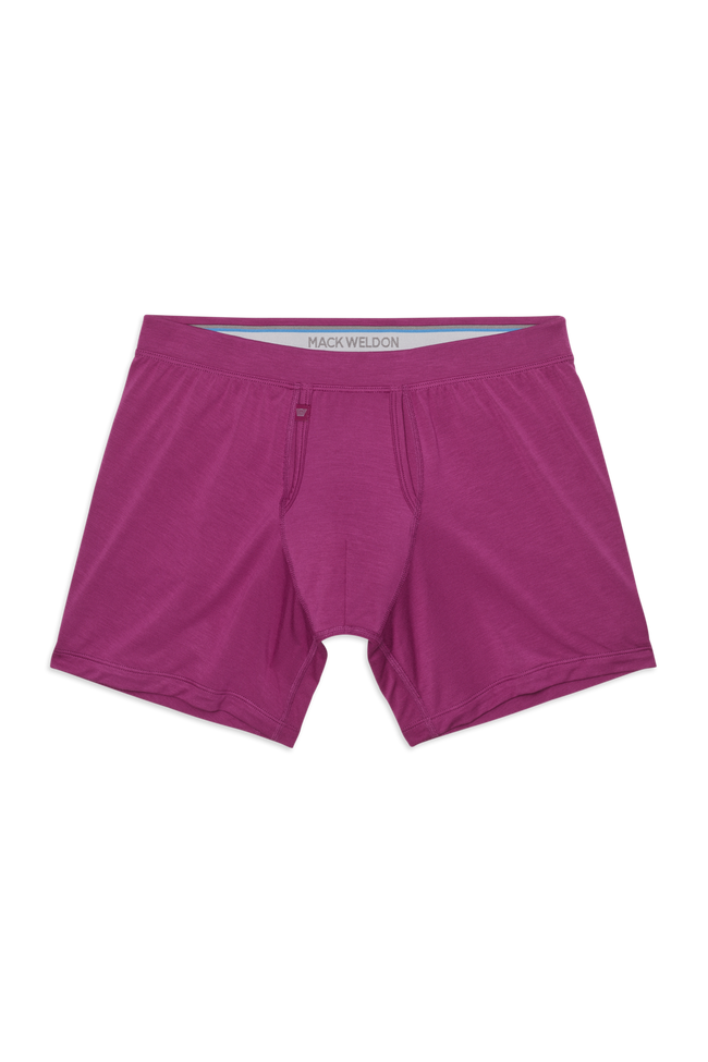 Rum Runner | Front view of Silver HD Boxer Brief in Rum Runner