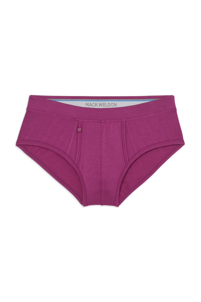 Rum Runner | Front view of Silver HD Brief in Rum Runner