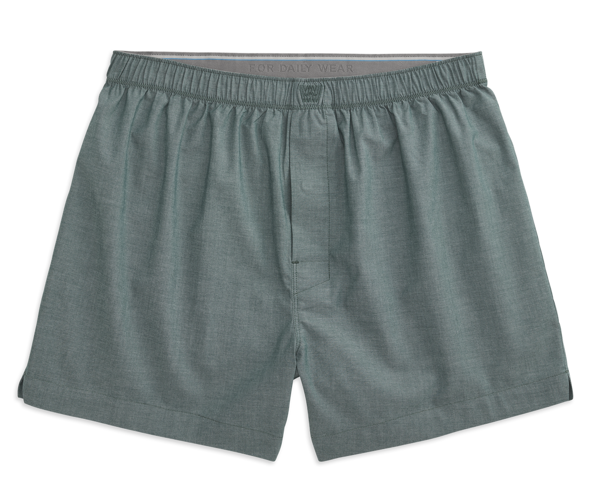 24/7 Woven Boxer Green Beret Heather – Mack Weldon