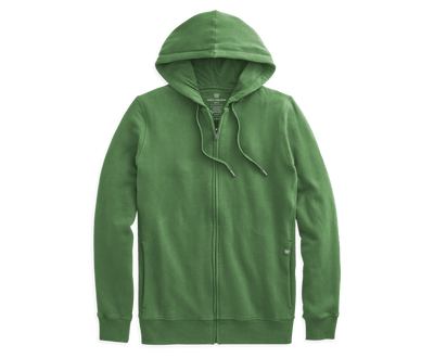 Infantry | Front view of Ace Full Zip Hooded Sweatshirt in Infantry