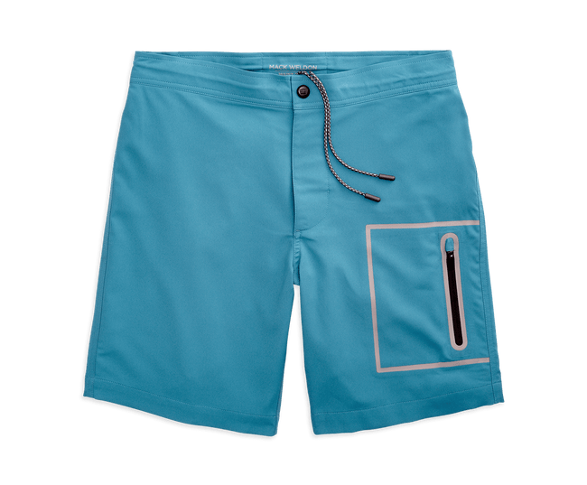 Riptide | Front view of Swim Board Short in Riptide
