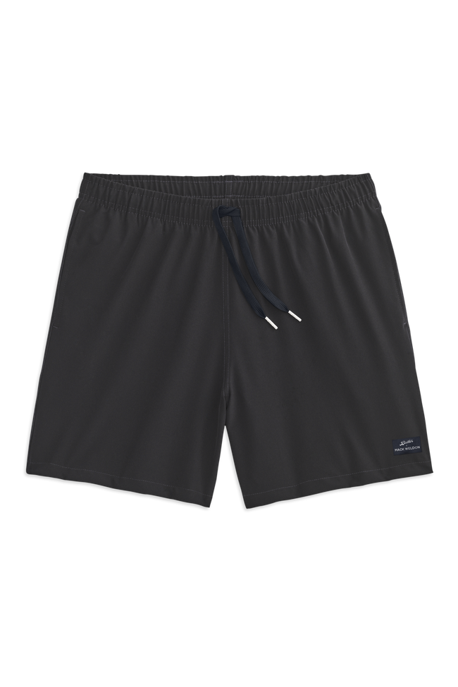 Front view of Bather Swim suit in Black