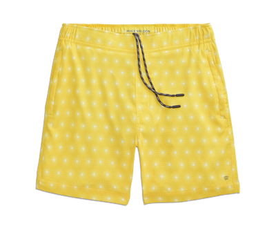 Taxi Sunburst | Front view of Swim Trunk in Taxi Sunburst