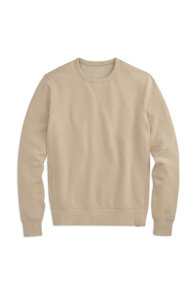 Latte | Front view of ACE Crew Neck Sweatshirt in Latte