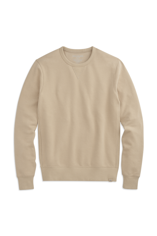 Latte | Front view of ACE Crew Neck Sweatshirt in Latte