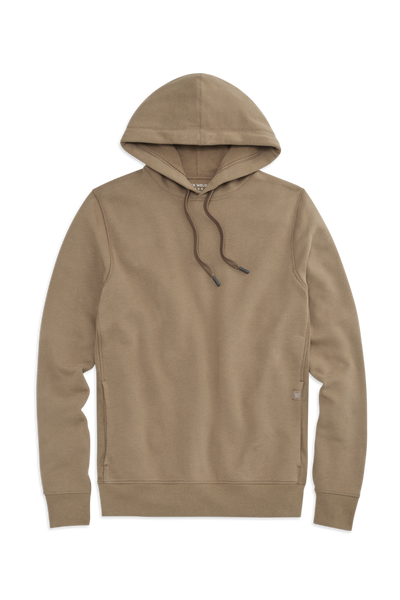 Shroom | Front view of Ace Pullover Hooded Sweatshirt in Shroom